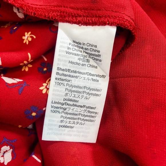 NEW Madewell wide-leg red ditsy floral jumpsuit - Picture 8 of 8